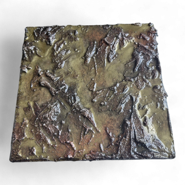 Mixed media epoxy-art 20 x 20 cm