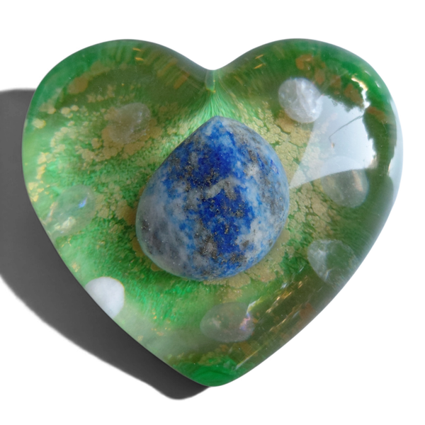 Hart lapis lazuli, engelenkwarts, rozenkwarts