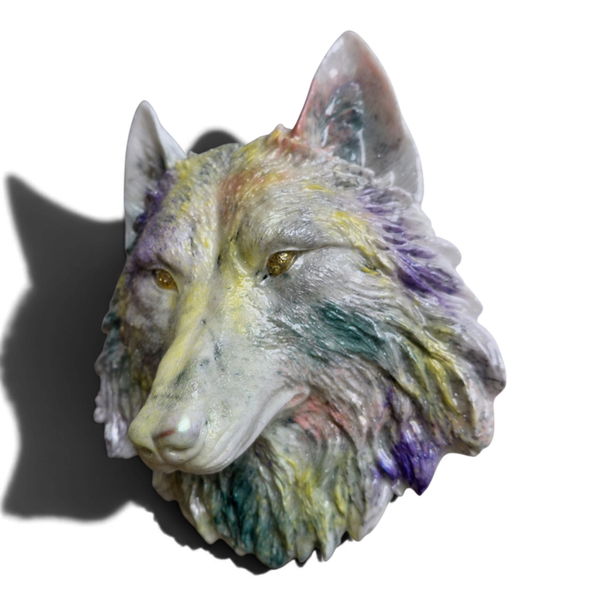 Wolf groene jade, groene aventurijn, unakiet, serpentijn