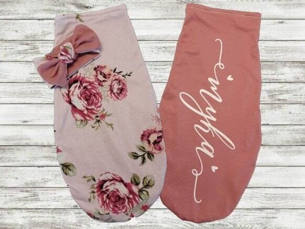 Baby Cocoon Swaddle and Headband Sewing
