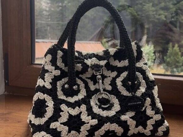Crochet Pattern Granny Hexagon Bag PDF