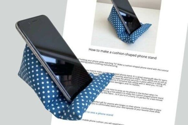 cushion-shaped phone stand
