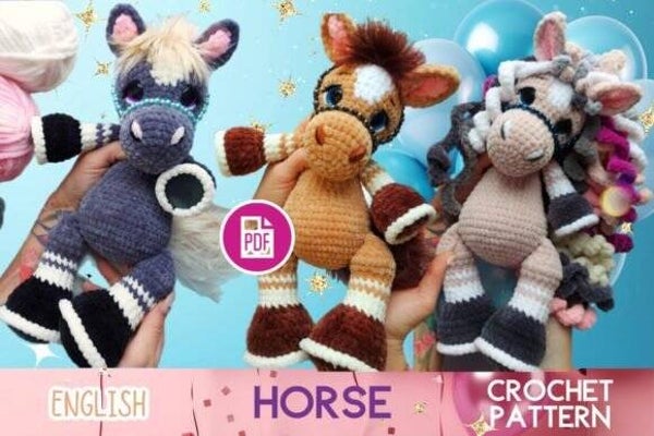 Horse Pony Crochet / Amigurumi Pattern