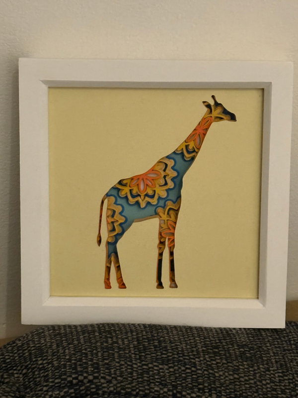Giraffe Shadow Box