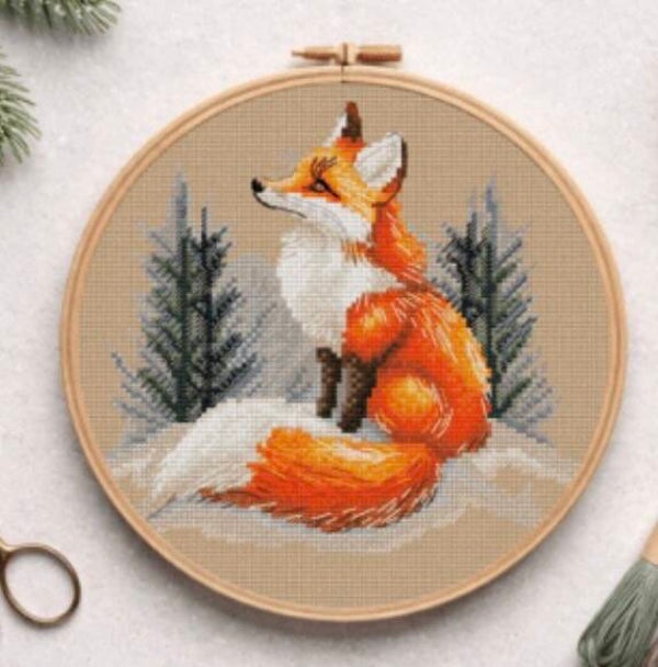 Cross Stitch Fox