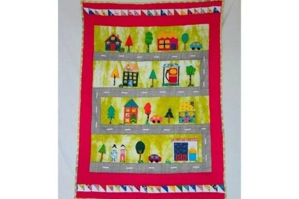 Driving Through the Town Quilt Pattern