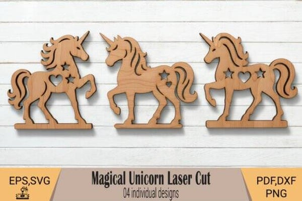 Magical Unicorn Laser Cut