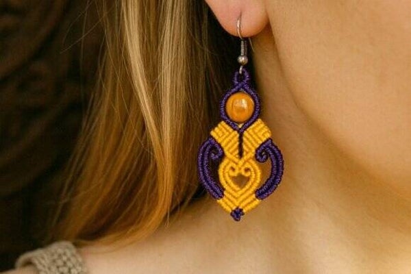 Micro Macrame Earrings