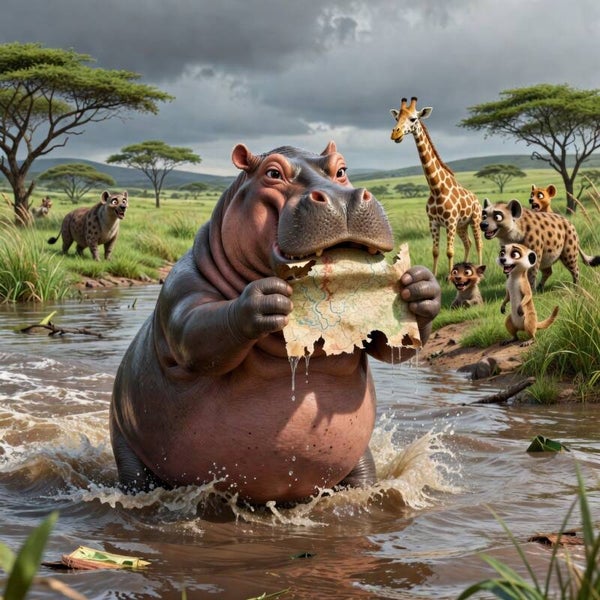 hannah the hero: a hippo's journey to moonglass