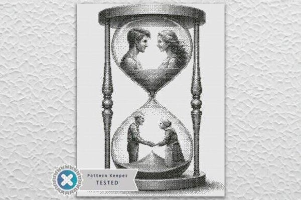 Monochrome 1 Colour Cross Stitch Pattern
