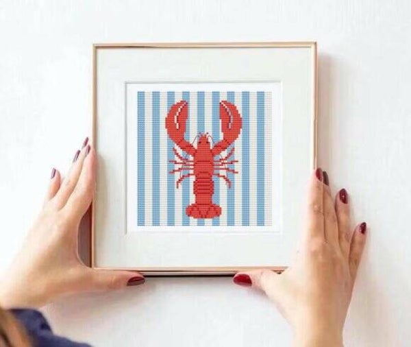 Red Lobster Cross Stitch Pattern PDF