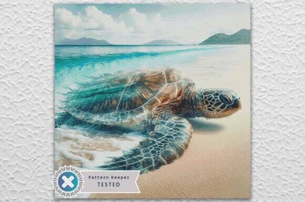 Sea Turtle Cross Stitch Pattern PDF