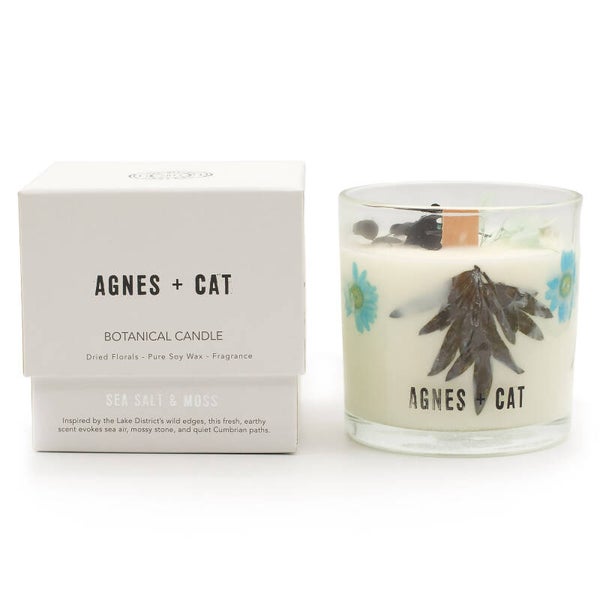 Agnes + Cat Botanische Sojawaskaars – Seasalt & Moss (PRE-ORDER)