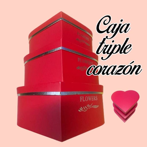 Caja triple corazon