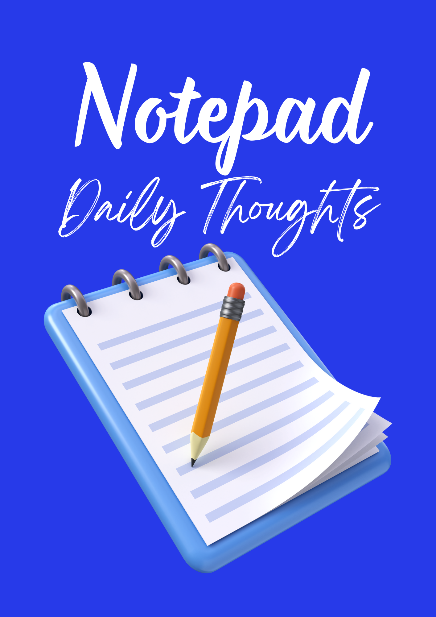 Notepad Daily Thoughts Notebook