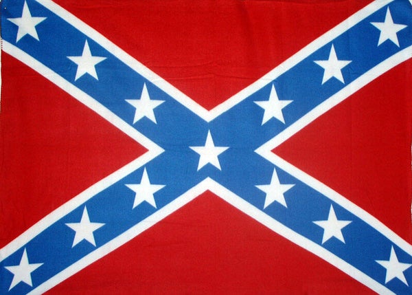 Fleecedeken - Confederate vlag