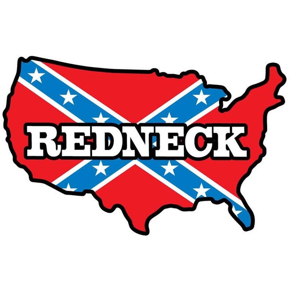 Magneet - Redneck & confederate vlag