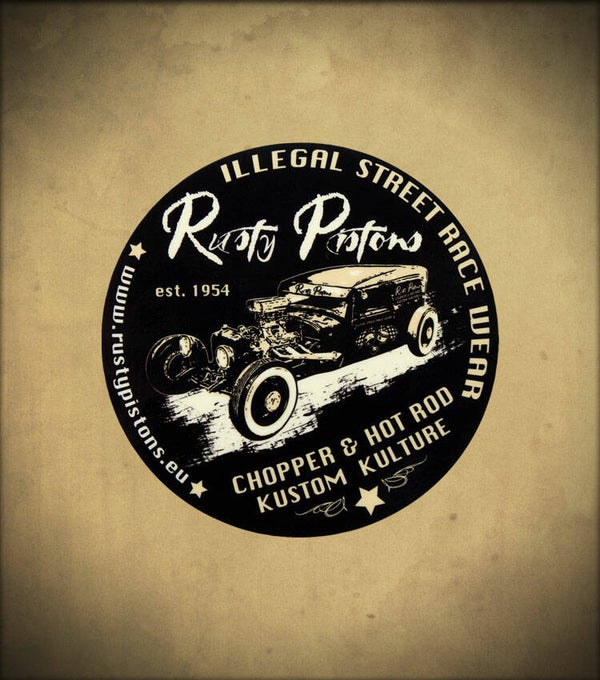 Sticker 01 - Rusty Pistons