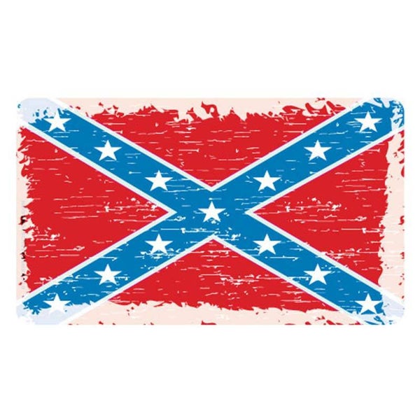 Sticker - Distressed confederate vlag