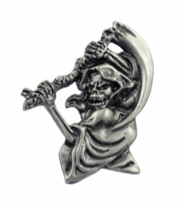 Pin (zelfklevend) - Skull adhesive emblem/Reaper side