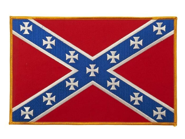 Patch - Confederate vlag/kruis (groot)