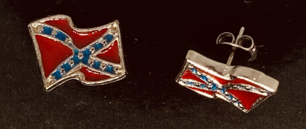 Oorbellen - Waving confederate vlag
