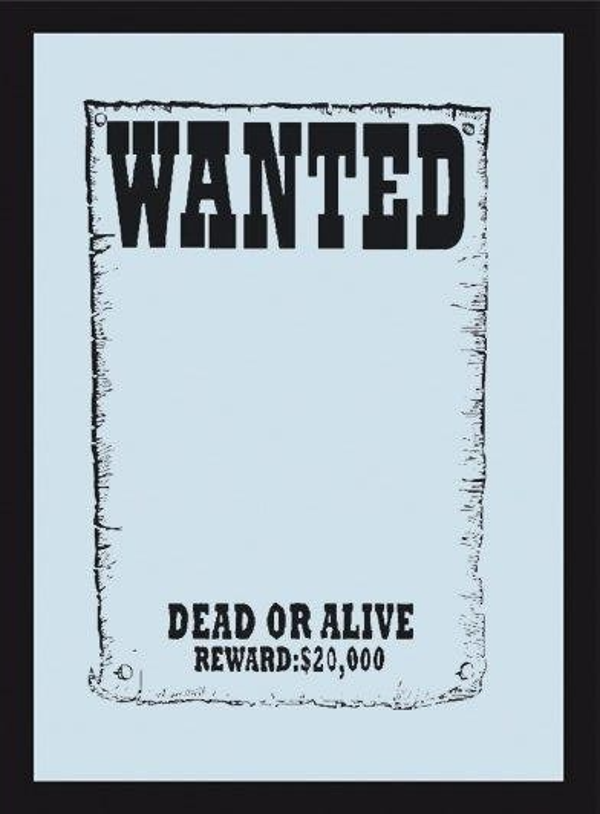 Magneet/spiegel "Wanted"