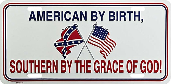 Nummerplaat - American by birth