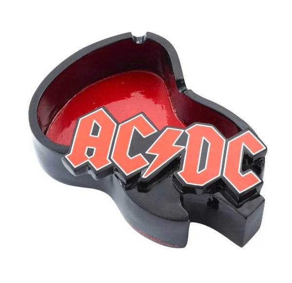 AC/DC -asbak in de vorm van een elektrische gitaar,