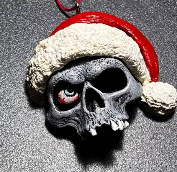 kerstboom hanger - skull