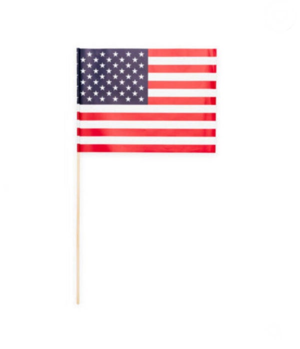 Houten stok met usa vlag