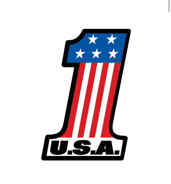 nummer 1 USA sticker