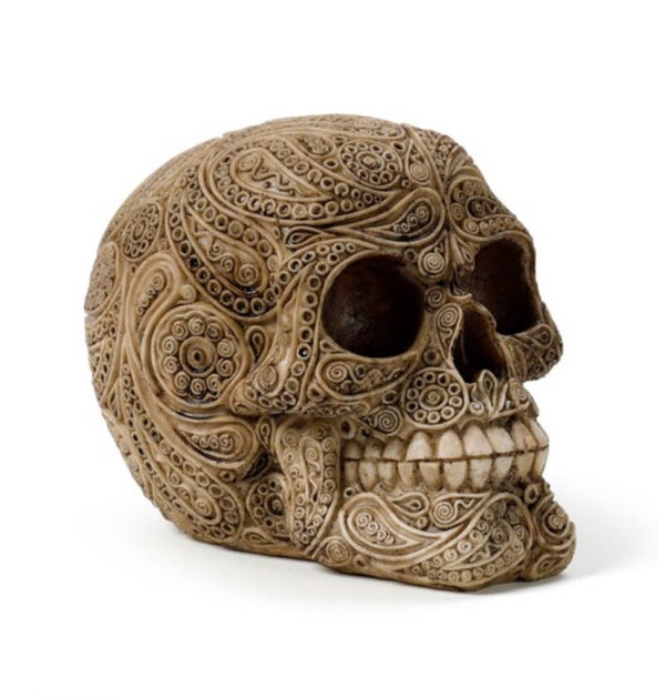 Gedetailleerde damast schedel,