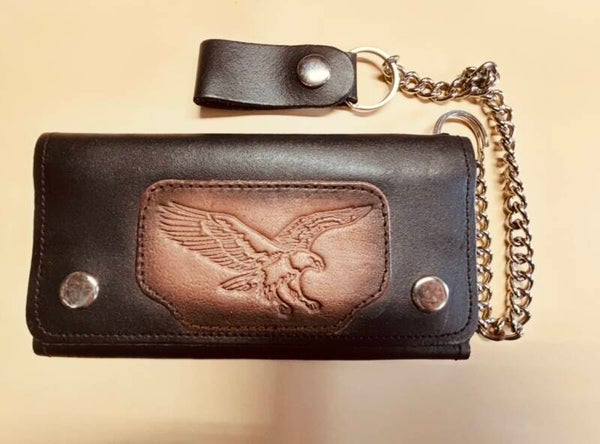 biker portemonnee - vliegende adelaar