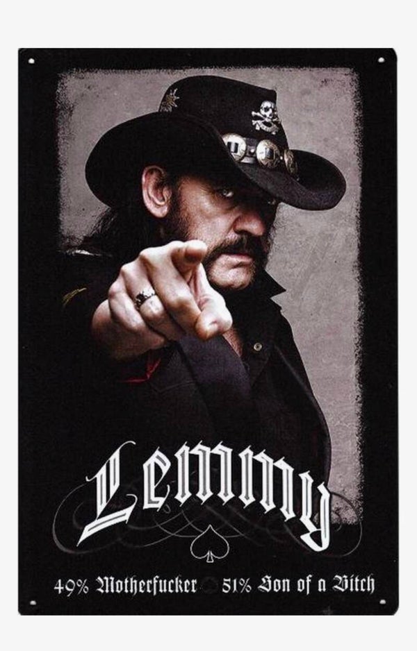 aluminium plaat - Lemmy - Motorhead