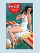 Magneet/spiegel "Coca Cola"