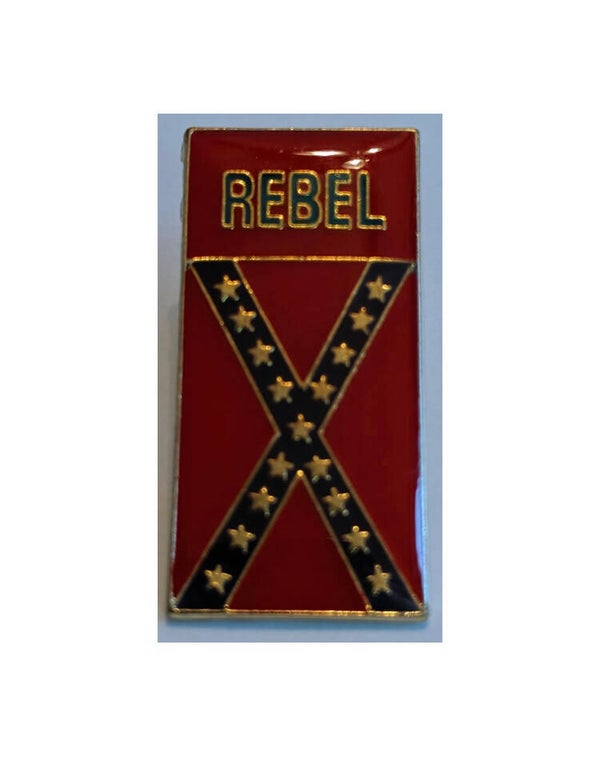 pin rebel vlag met rebel naam
