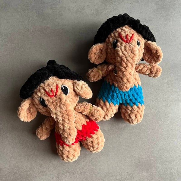 Handgehaakte Ganesha Knuffel