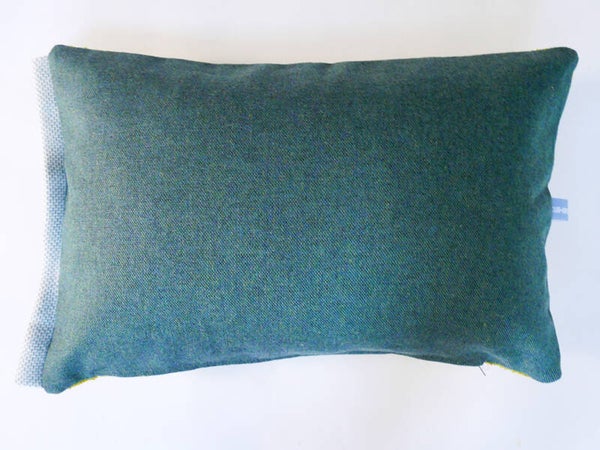 Kussen 0800 groen/geel, 2 verschillende kanten, 40x60cm