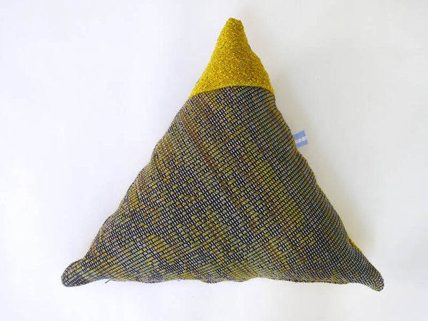 Kussen 0814 driehoek, groen, 45x45cm