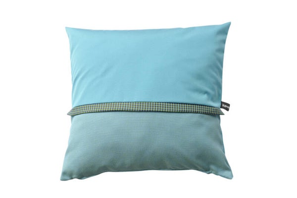 Kussen Bengali Sky blauw, 60x60cm