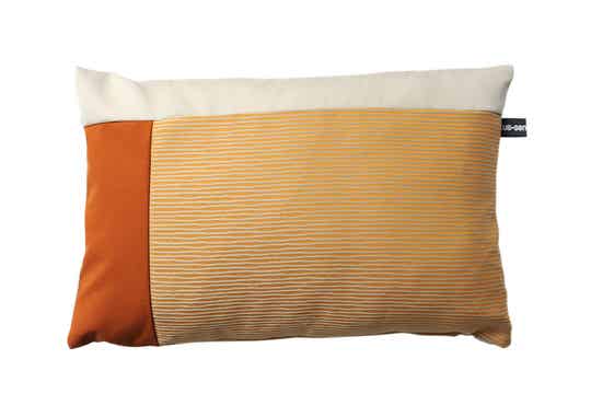Kussen Solid Pumpkin oranje/creme, 40x60cm