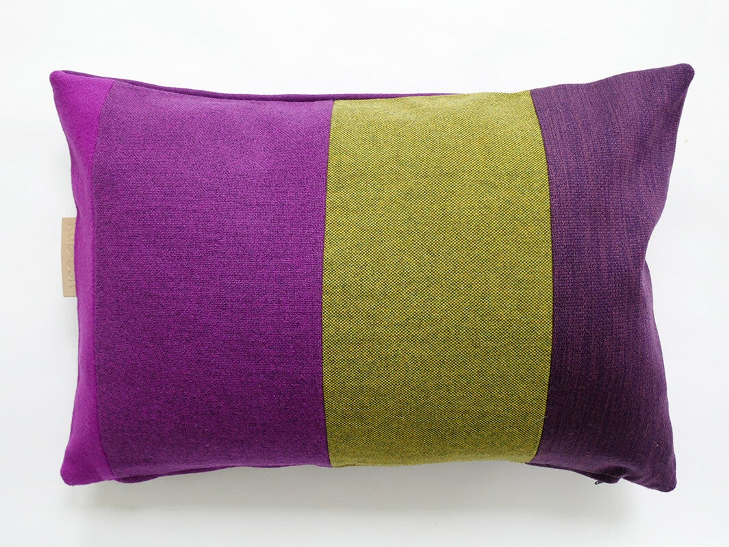Kussen 0707 paars/groen, 40x60cm