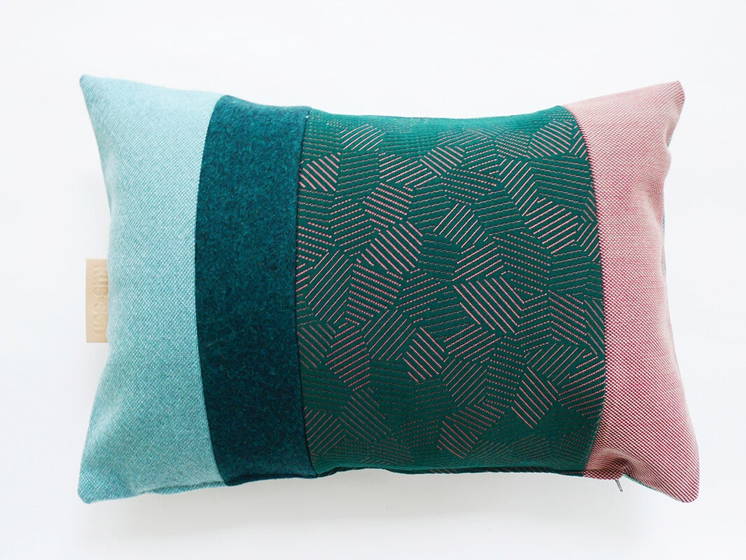 Kussen 0723 groen/rood, 40x60cm