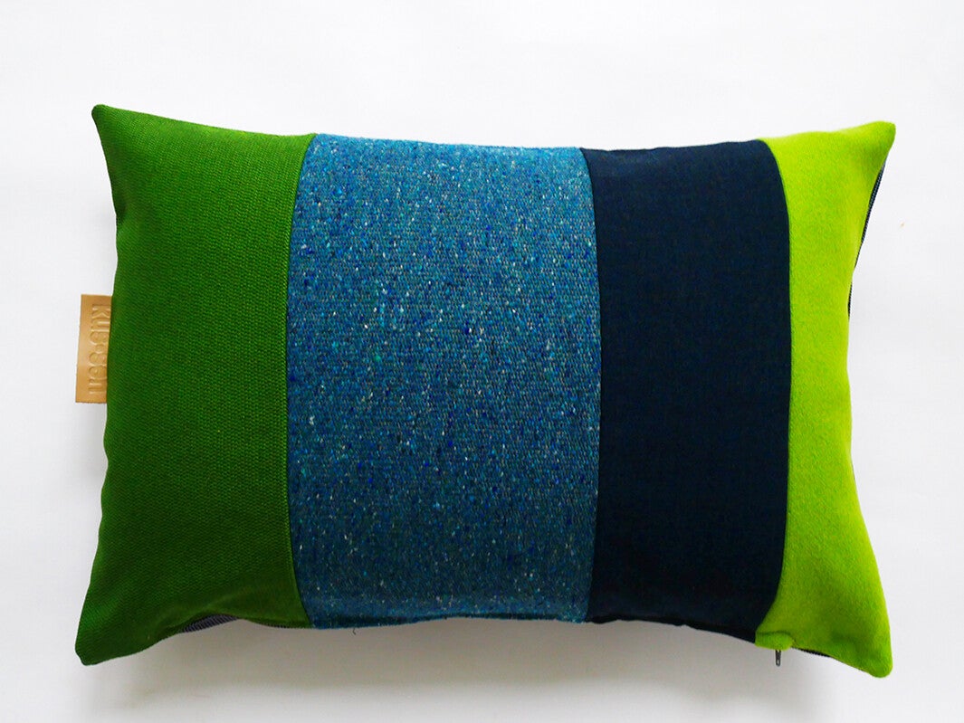 Kussen 0733 groen/blauw, 40x60cm