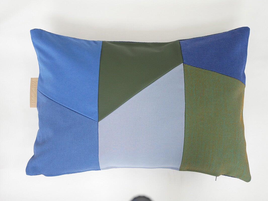 Kussen 0765 blauw/groen, 40x60cm