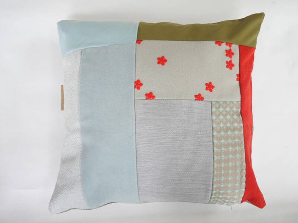 Kussen 0782 blauw/rood/groen, 60x60cm