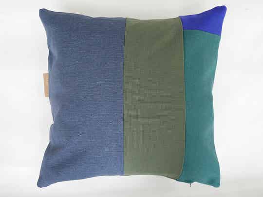 Kussen 0788 blauw/groen/paars, 60x60cm