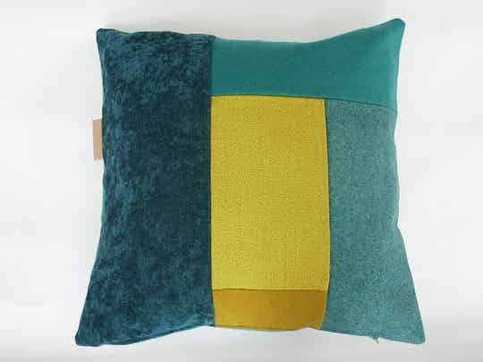 Kussen 0789 groen/blauw, 60x60cm