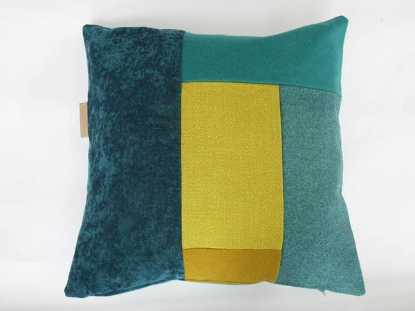 Kussen 0789 groen/blauw, 60x60cm